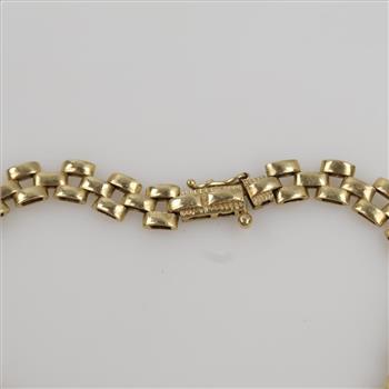 14kt Gold Hollow Link Bracelet