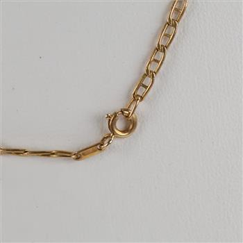 14kt Gold Hollow Mariner Chain Necklace