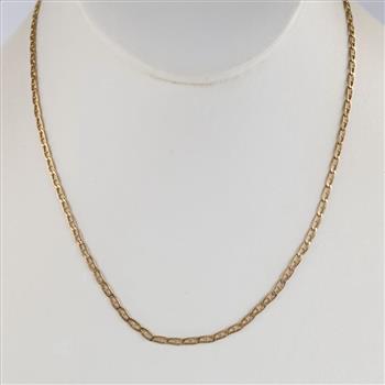 14kt Gold Hollow Mariner Chain Necklace