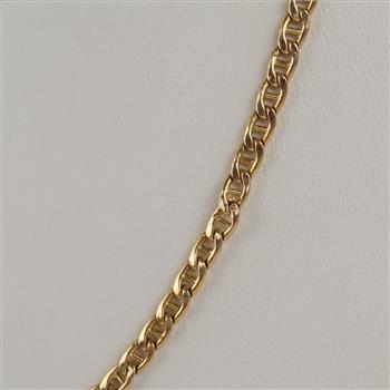 14kt Gold Hollow Mariner Chain Necklace