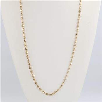 14kt Gold Hollow Neckalce