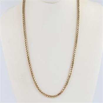 14kt Gold Hollow Necklace