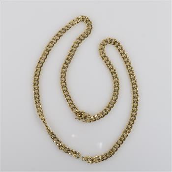 14kt Gold Hollow Necklace