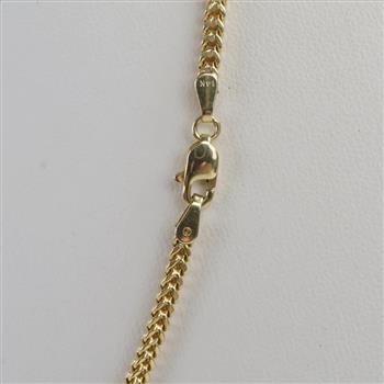 14kt Gold Hollow Necklace