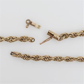 14kt Gold Hollow Necklace