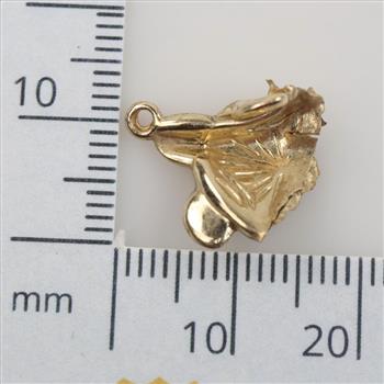 14kt Gold Hollow Pendant