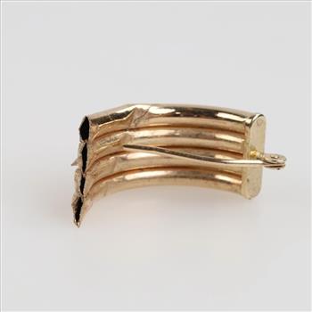 14kt Gold Hollow Piece