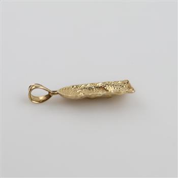 14kt Gold Hollow Religious Pendant