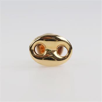 14kt Gold Hollow Stud Earring