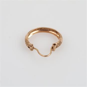14kt Gold Hoop Earring
