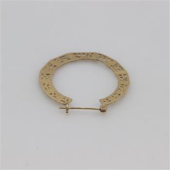 14kt Gold Hoop Earring