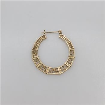 14kt Gold Hoop Earring