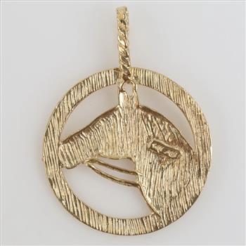 14kt Gold Horse Pendant