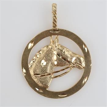 14kt Gold Horse Pendant