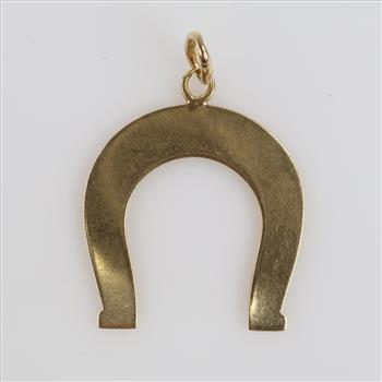 14kt Gold Horse Shoe Pendant