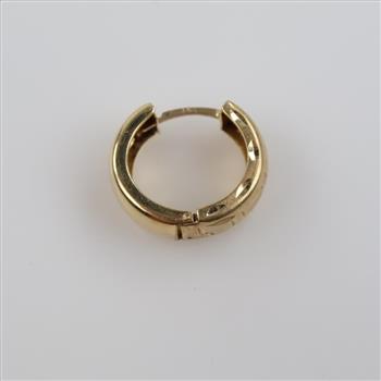 14kt Gold Huggie Hoop Earring