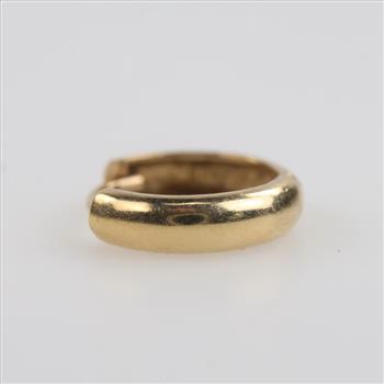 14kt Gold Huggie Hoop Earring