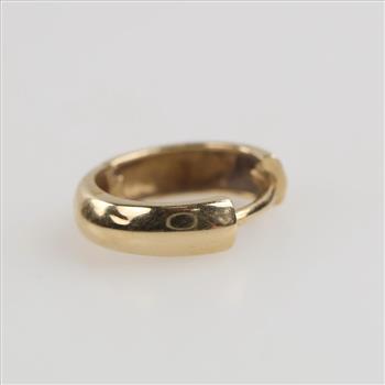 14kt Gold Huggie Hoop Earring
