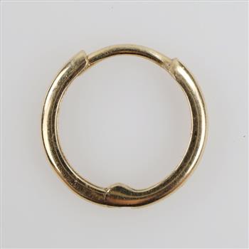 14kt Gold Huggie Hoop Earring