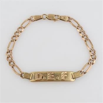 14kt Gold ID Bracelet