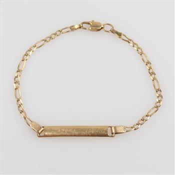 14kt Gold ID Bracelet