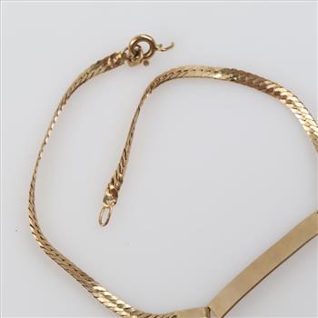 14kt Gold ID Bracelet