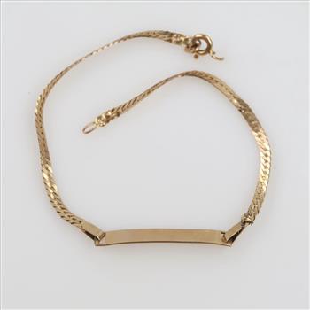 14kt Gold ID Bracelet