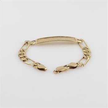 14kt Gold ID Bracelet