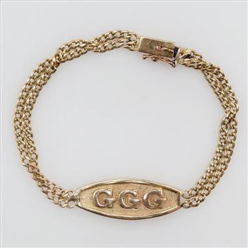14kt Gold ID Bracelet