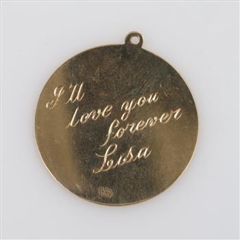 14kt Gold Infinity Pendant