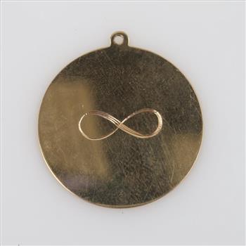 14kt Gold Infinity Pendant
