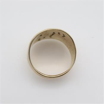 14kt Gold Initial Diamond Ring