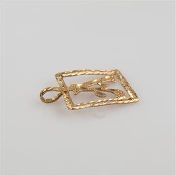 14kt Gold Initial Pendant