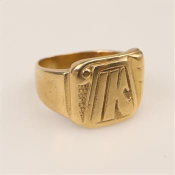 14kt Gold Initial Ring