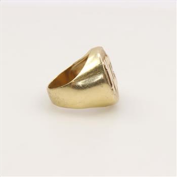 14kt Gold Initial Ring