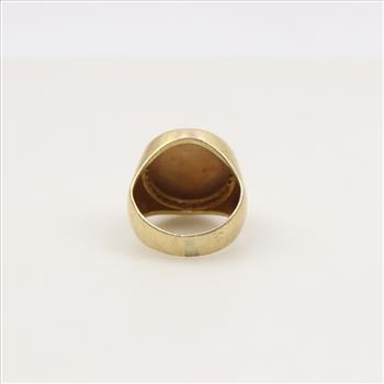 14kt Gold Initial Ring