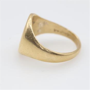 14kt Gold Initial Ring