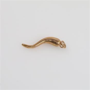 14kt Gold Italian Horn Pendant