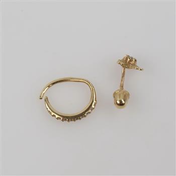 14kt Gold Jewelry, 2 Pieces