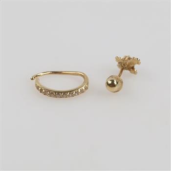 14kt Gold Jewelry, 2 Pieces