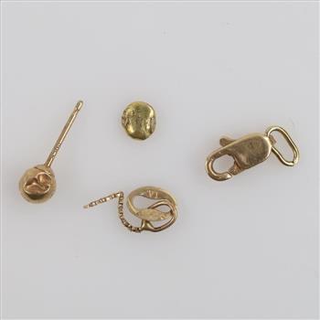 14kt Gold Jewelry Piece, 4 Pieces