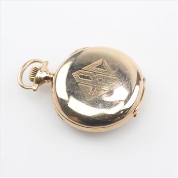 14kt Gold Lady Elgin Pocket Watch