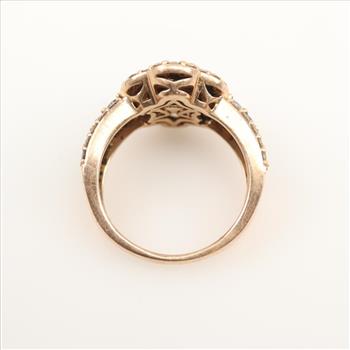 14kt Gold Le Vian Pink Gold Diamond And Blue Sapphire Ring