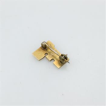 14kt Gold Letter F Pin