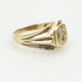 14kt Gold Letter G Ring