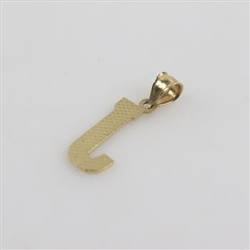 14kt Gold Letter J Pendant