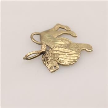 14kt Gold Lion Pendant