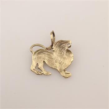 14kt Gold Lion Pendant
