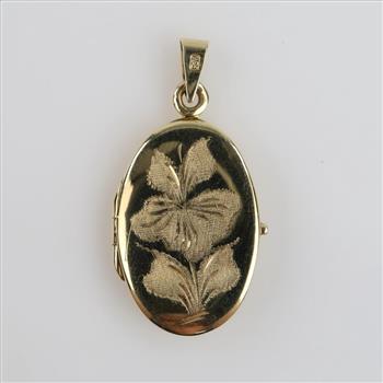 14kt Gold Locket Pendant