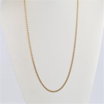 14kt Gold Mariner Chain Link Necklace